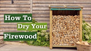 How to dry your firewood [upl. by Blanka]