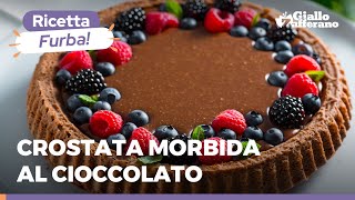 CROSTATA MORBIDA AL CIOCCOLATO FACILISSIMA E SUPER GOLOSA 😋😍🍫 [upl. by Ylrbmik]