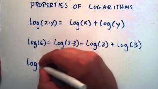 Properties of Logarithms  Logarithms Lesson 5 [upl. by Psyche769]