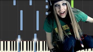 Avril Lavigne  Skater Boy  Instrumental Piano cover Ska8er Boi [upl. by Dolli]