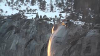 Yosemite Firefall 2017 Time Lapse [upl. by Namajneb879]