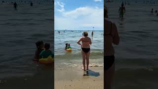 I’m durres Albania enjoy watching people swimming at the beaches 2022 [upl. by Zetnauq275]