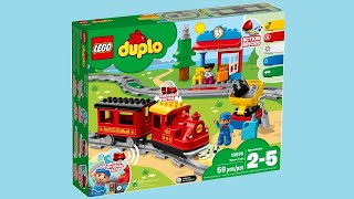 Lego Duplo Steam Train 10874 – Unboxing and playing [upl. by Wiseman834]