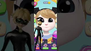 My talking Angela 2 💟Cat Noir 🐞Ladybug Miraculous ladybug carnoir miraculous [upl. by Ellenuahs152]