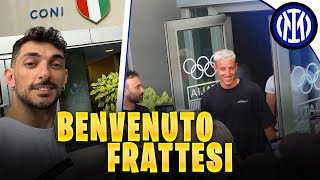 HO INCONTRATO DAVIDE FRATTESI VLOG DAL CONI WELCOME TO INTER CALCIOMERCATO 20232024 [upl. by Nauqan]