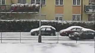 First snowfall in Prague Czech republic near Hotel mazanka 27102012 taken by Dr K J Prathap [upl. by Mars]