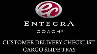 Entegra Coach Cargo Slide Tray Delivery Video [upl. by Eanahs984]