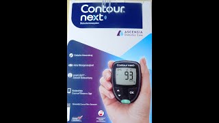 Glucose meter Contour next Blutzuckermessgerät [upl. by Airlee]