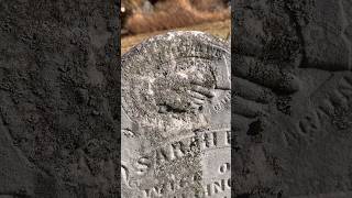 The meaning of clasping hands on a older cemetery stone 🪦 cemetery [upl. by Sitarski950]