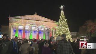 Raleigh Christmas tree lighting [upl. by Bogosian]