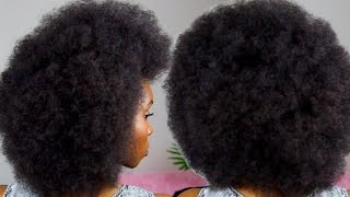 THE PERFECT AFRO TUTORIAL  4C NATURAL HAIR [upl. by Huntlee477]