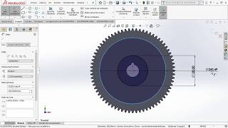 TUTORIAL 8 SOLIDWORKS CAMILO BELTRAN ENGRANAJE DE DIENTES RECTOS [upl. by Nawk783]