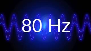 80 Hz clean pure sine wave BASS TEST TONE frequency [upl. by Launam397]