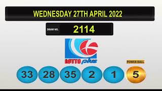 NLCB Lotto Plus Online Draws Wednesday 27th April 2022 [upl. by Nosrettap]