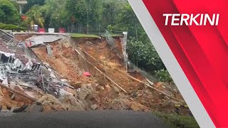 Situasi terkini tanah runtuh di Bukit Tunku [upl. by Adis]