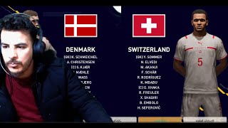 denmark vs switzerland pes 2023 patch 2024 live stream glitzo shwo [upl. by Ralleigh347]