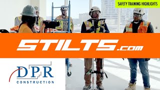 Drywall Stilts Safety Training Highlights  DPR Construction X Stiltscom [upl. by Snej]