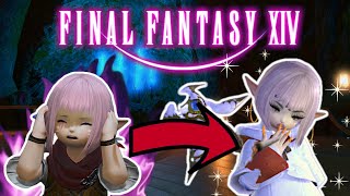 FFXIV  Lalafell transitions 💉💊 to become a CVNTY WHITE MAGE 🍑 ⭐️✨🍃 [upl. by Nahtan]