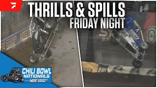 Friday Thrills amp Spills  2024 Chili Bowl Nationals [upl. by Blinny]