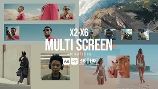 Multi Screen Animations After Effects Template  Premiere Pro MOGRTs [upl. by Idelson]