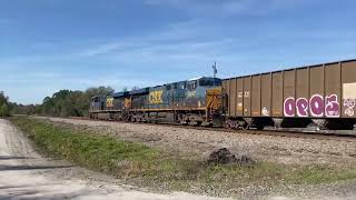 CSX dispatcher gets confused with 3 trains and an awesome horn show visitors on a CSX local [upl. by Ihsakat267]