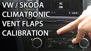 Climatronic calibration in Volkswagen amp Skoda Golf Touran Octavia Superb Yeti VW [upl. by Shah167]