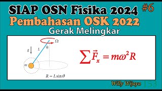 Siap OSN 2024  Pembahasan OSK Fisika 2022 No 6 Gerak Melingkar [upl. by Yror]