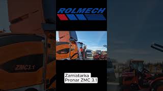 Zamiatarka Pronar ZMC 31 sama opróżnia zbiornik na zanieczyszczenia ROLMECH [upl. by Masha]