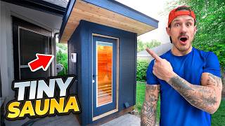 Building a DIY Tiny Sauna On a Budget [upl. by Aranahs]