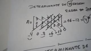 Determinante de primeira e segunda ordem [upl. by Crispas]