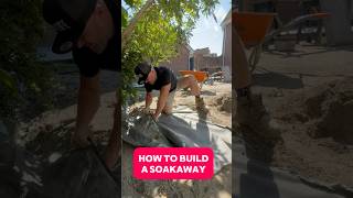 We built a soakaway to stop water buildup landscaping diy construction [upl. by Salta]