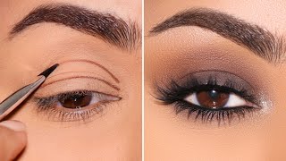 HOODED EYES MAKEUP TUTORIAL  Eyeshadow Tips for Downturned Eyes  Dominique Sachse [upl. by Erdman671]