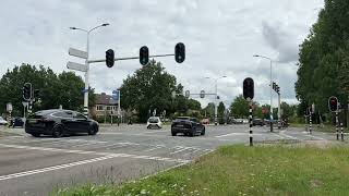 3 minutes and 49 seconds at a large Dutch signalized intersection [upl. by Yemirej]