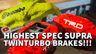 How to rebuild Supra twinturbo or ANY Brake calipers to OEM spec JZA80 euro spec Detailed DIY [upl. by Bitthia]