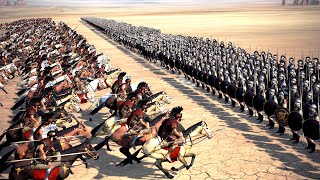 2000 Myrmidon Spearman Vs 3000 Roman Cavalry  Total War Rome 2 [upl. by Lacee613]