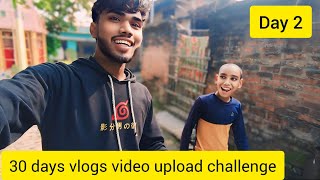 30 Days Vlogs Video Upload Challenge 2024  Day 2  My First Vlog Today [upl. by Arbba]