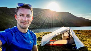 Wild Camping in the Brecon Beacons using Decathlon Camping Gear [upl. by Ztnaj]