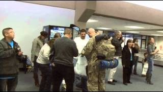 Troops at DFW Mar 10 2012 [upl. by Arihsaj593]