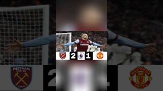 West Ham United 2 vs 1 Manchester United All Goals amp Highlights Premier Liga Inggris short [upl. by Dunham]