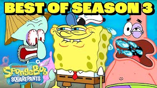 SpongeBob Season 3 Marathon 🧽  52 Minute Compilation  SpongeBobOfficial [upl. by Eyllib417]