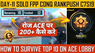 FPP SOLO DAY 11  SOLO FPP CONQUEROR TIPS  HOW TO SURVIVE LAST ZONE SOLO FPP  SOLO FPP OMii YT [upl. by Naor492]