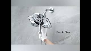 Shower Heads with Handheld Spray Combo 72quot Rain Shower Head amp Handheld Shower Head 2IN1 [upl. by Anoel]