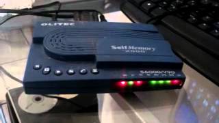 Dial up fax modem connecting Olitec self memory [upl. by Nirehs276]