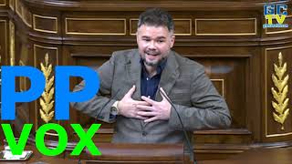 EL ATAQUE MÁS DURO contra PP y VOX de Gabriel Rufián [upl. by Gleason517]