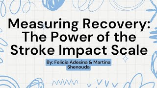 Stroke Impact Scale SIS [upl. by Bryner298]