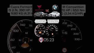 CUPRA FORMENTOR VZ5 390 HP vs BMW X4M Competition 510 HP acceleration [upl. by Enixam167]