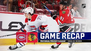 Canadiens  Blackhawks 1222  NHL Highlights 2023 [upl. by Tiffanie]