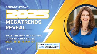 2025 Megatrends Impacting Careers Trends Announcement [upl. by Melc]