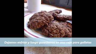 Receta Galletas de chocolate caseras Riquísimas Como preparar paso a paso [upl. by Tiram]