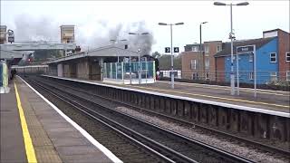 35028 Clan Line putting on steam through Shortlands November 7th 2024 [upl. by Kort672]